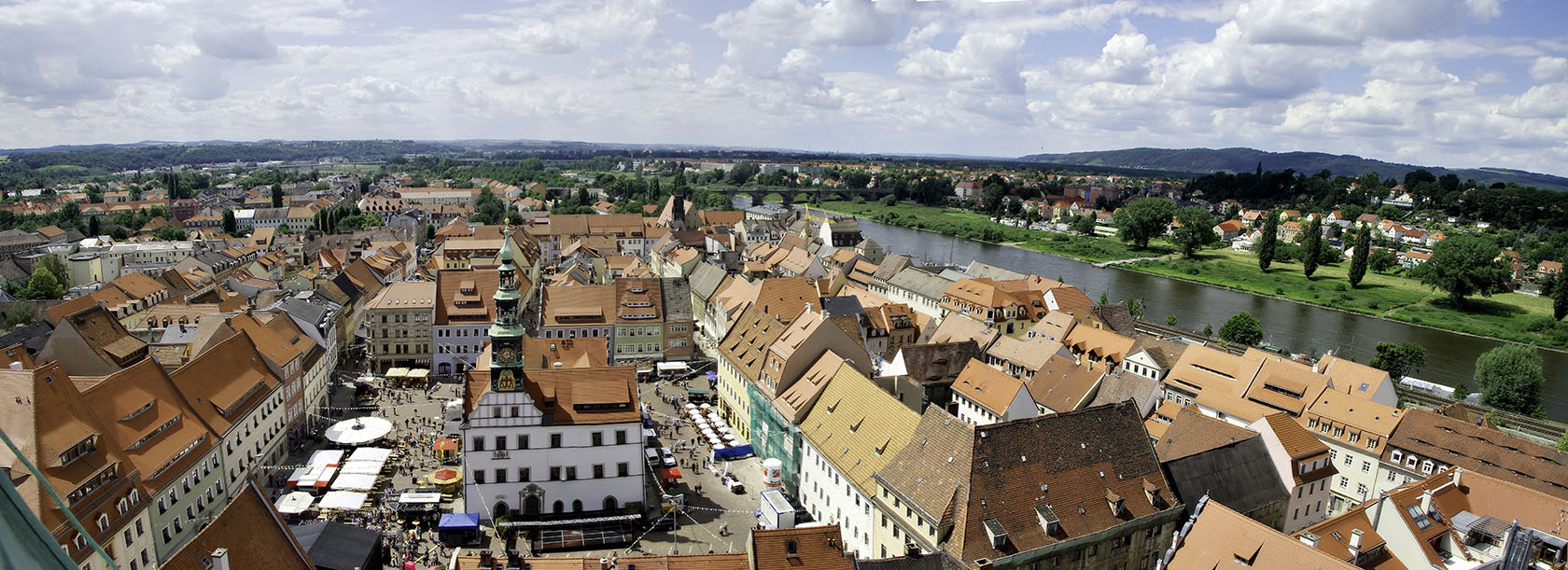 Panoramansicht von Pirna